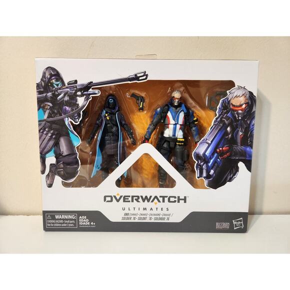 Hasbro Overwatch Ultimates Series Soldier: 76 & Shrike (Ana) Skin Dual Pack 6" - Picture 1 of 6